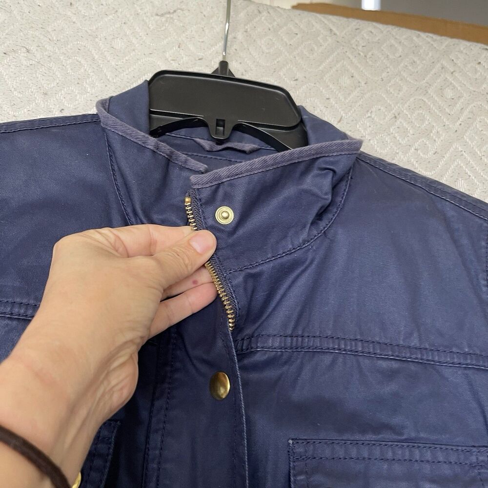 J.Crew Downtown Field Jacket Waxed Cotton Military Utility Gorpcore Sz Small - Picture 4 of 13